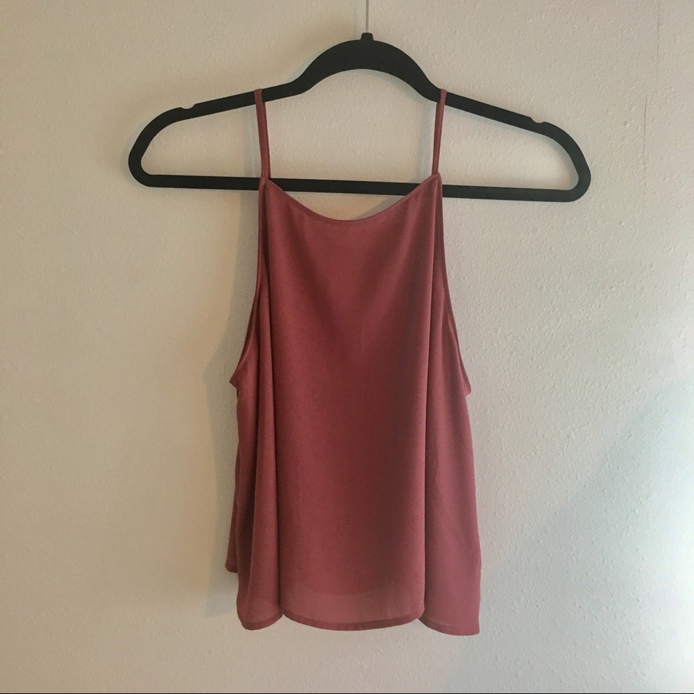 Rose Flowy Halter Top